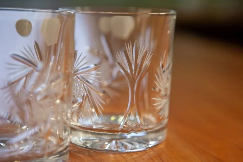Pamono 320 ml Crystal Whiskey Lowball Glasses by Huta Julia, Set of 6> Tabletop