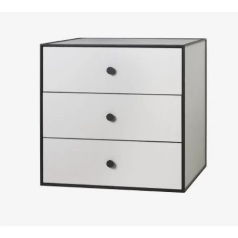 Pamono 49 Oak Frame Box with 3 Drawers by Lassen> Trunks, Crates & Baskets
