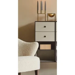 Pamono 49 Oak Frame Box with 3 Drawers by Lassen><noscript><img width=