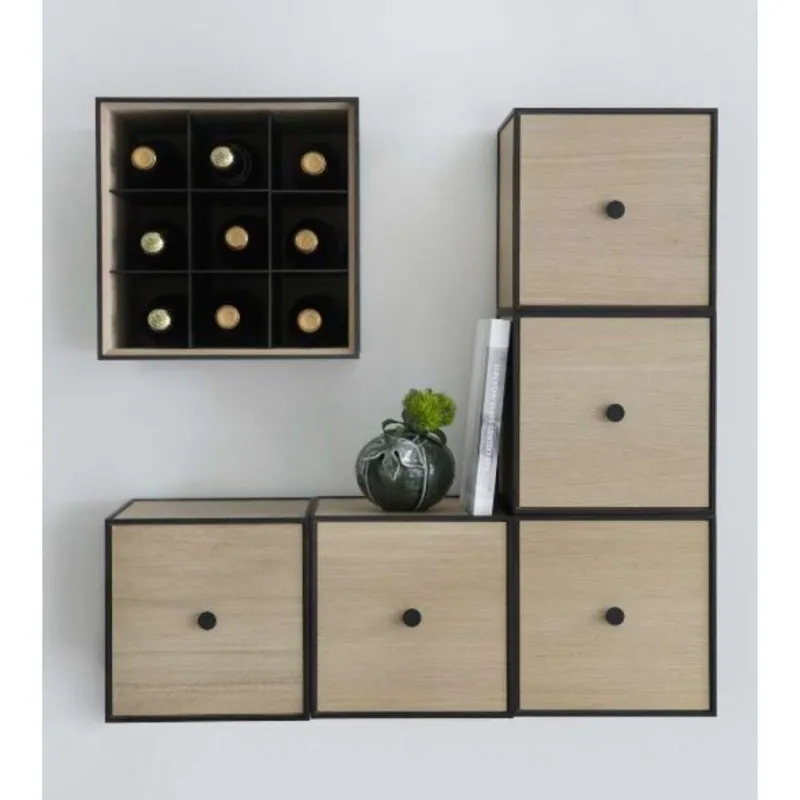 Pamono 42 Oak Frame Box with Door by Lassen> Trunks, Crates & Baskets