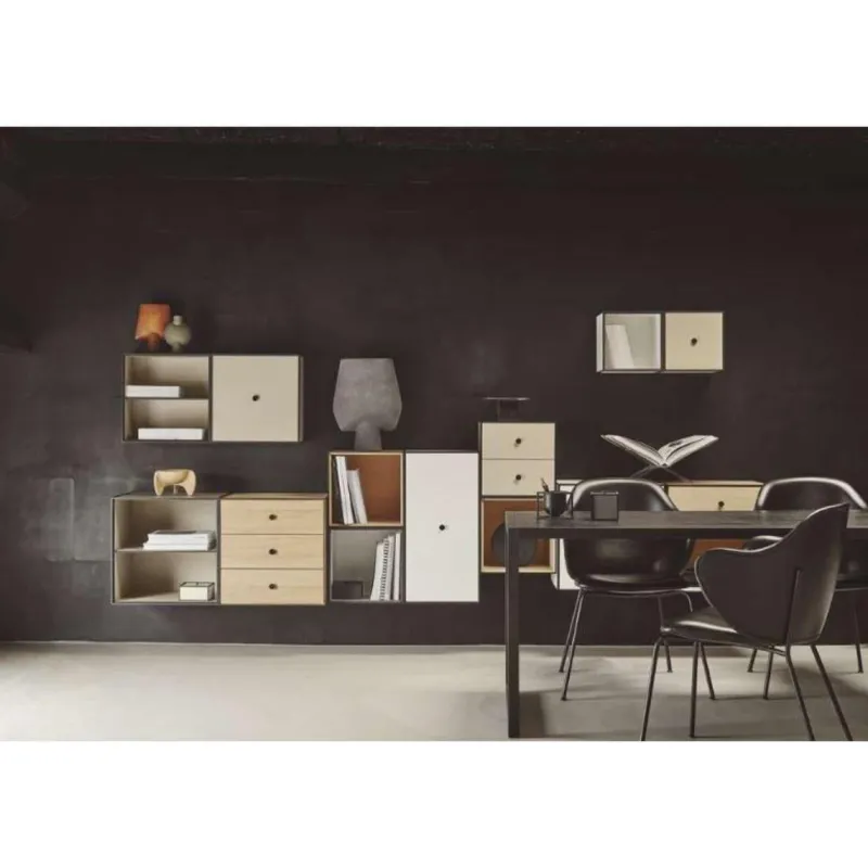 Pamono 70 Oak Frame Box with Shelf by Lassen> Trunks, Crates & Baskets