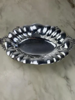 Pamono 800 Silver Centerpiece, Italy, 1980s> Dinnerware Accessories