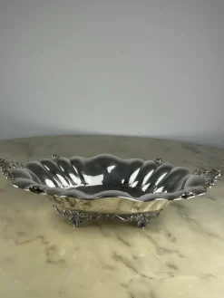 Pamono 800 Silver Centerpiece, Italy, 1980s> Dinnerware Accessories
