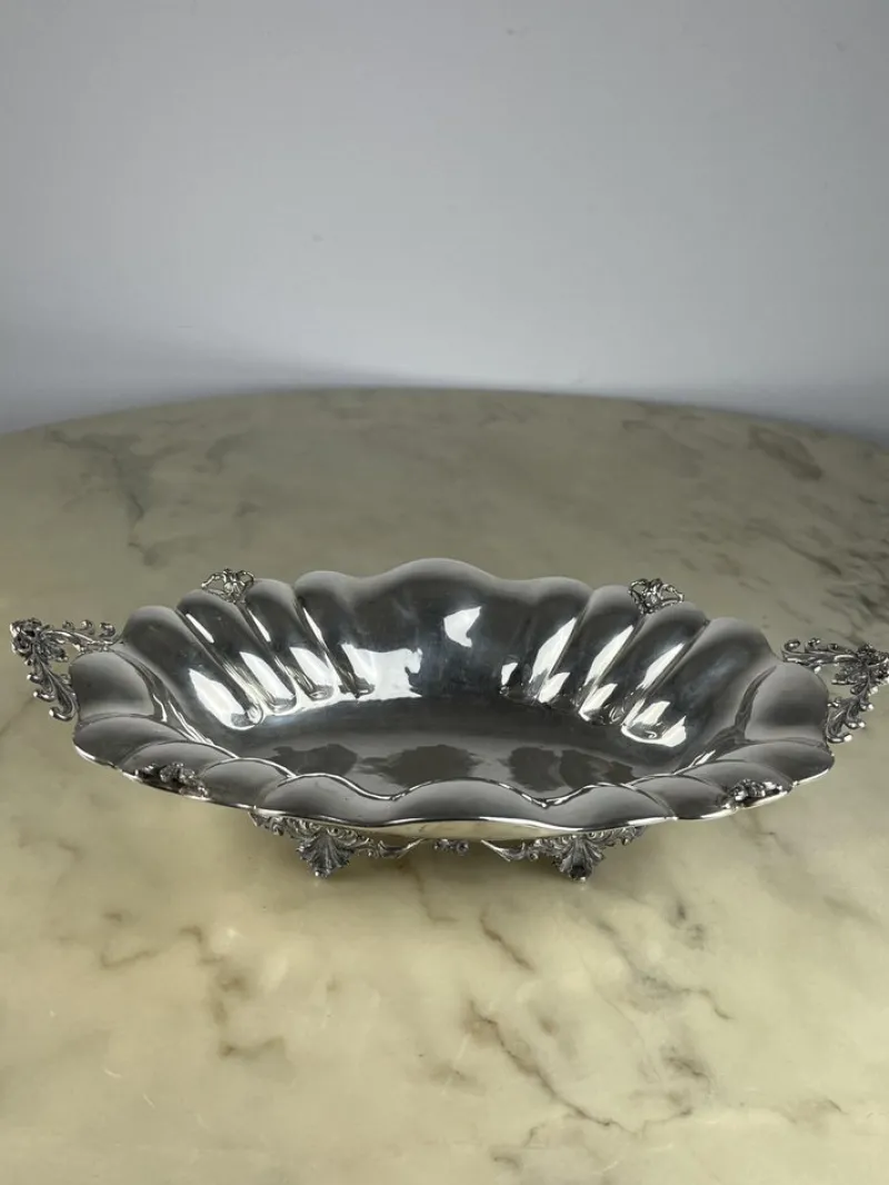 Pamono 800 Silver Centerpiece, Italy, 1980s> Dinnerware Accessories