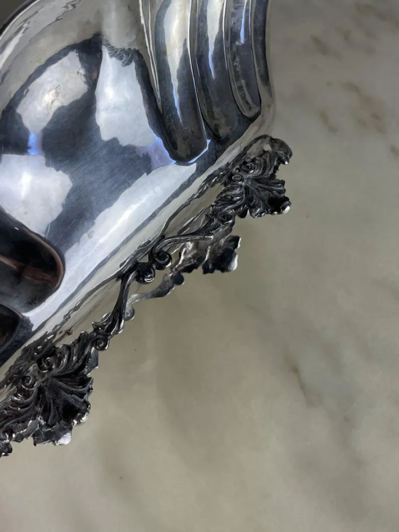 Pamono 800 Silver Centerpiece, Italy, 1980s> Dinnerware Accessories