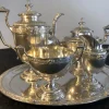Online Pamono 800 Silver Coffee or Tea Service by W. Lameyer & Sohn, Hannover, 1888, Set of 5