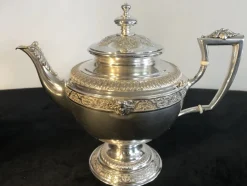 Online Pamono 800 Silver Coffee or Tea Service by W. Lameyer & Sohn, Hannover, 1888, Set of 5