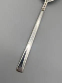 Pamono 925 Silver Fork and Spoon by Carlo Scarpa for Cleto Munari, 1977, Set of 2><noscript><img width=