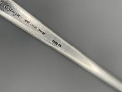 Pamono 925 Silver Fork and Spoon by Carlo Scarpa for Cleto Munari, 1977, Set of 2><noscript><img width=