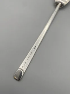 Pamono 925 Silver Fork and Spoon by Carlo Scarpa for Cleto Munari, 1977, Set of 2><noscript><img width=