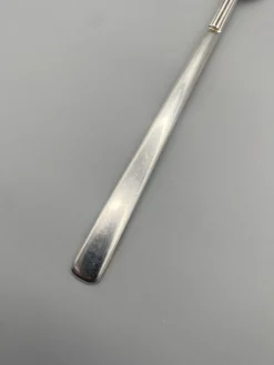 Pamono 925 Silver Fork and Spoon by Carlo Scarpa for Cleto Munari, 1977, Set of 2><noscript><img width=