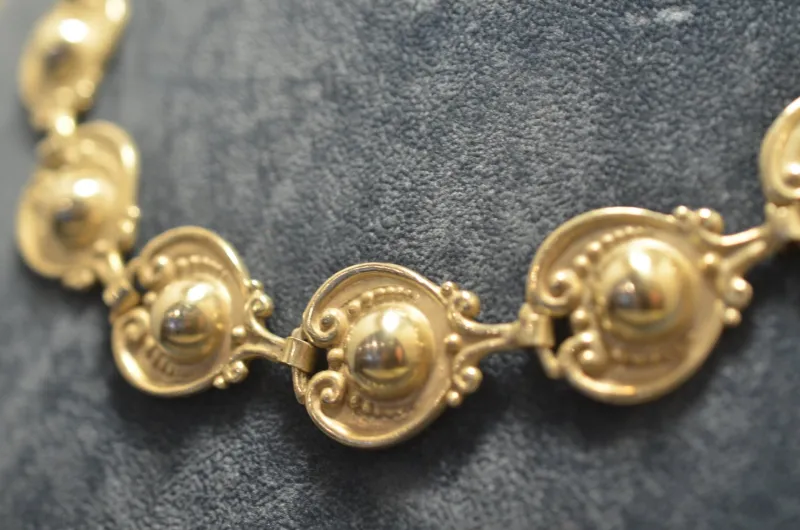 Sale Pamono 925 Silver Necklace and Bracelet by Margot de Taxco, 1940s, Set of 2