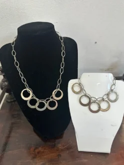 Sale Pamono 925 Silver Necklace and Bracelet Set, 1980s, Set of 2