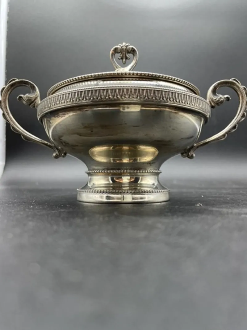 Pamono 800 Silver Sugar Bowl> Serving Dishes