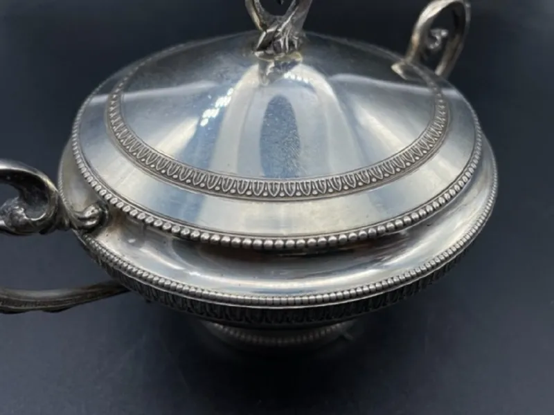 Pamono 800 Silver Sugar Bowl> Serving Dishes