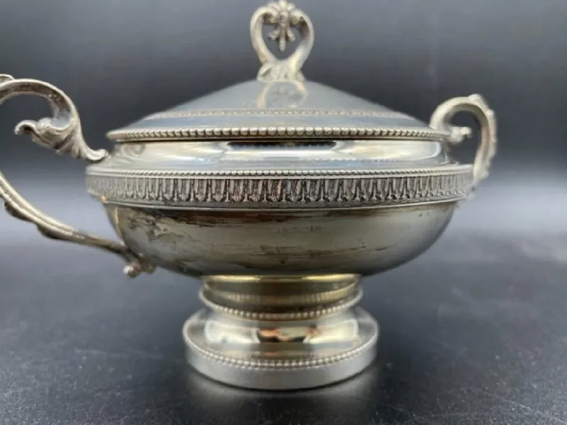 Pamono 800 Silver Sugar Bowl> Serving Dishes