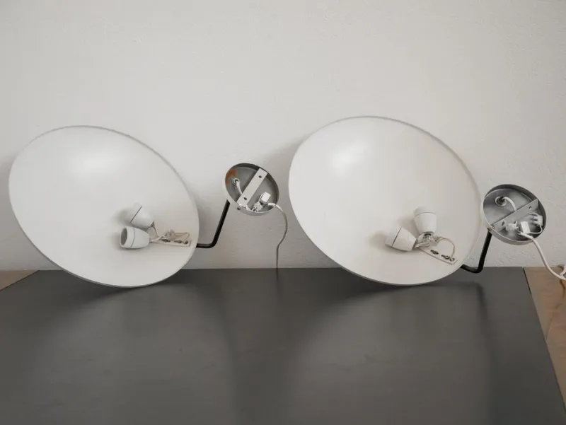 Pamono 232 Wall Lamps by Bruno Gatta, 1962, Set of 2