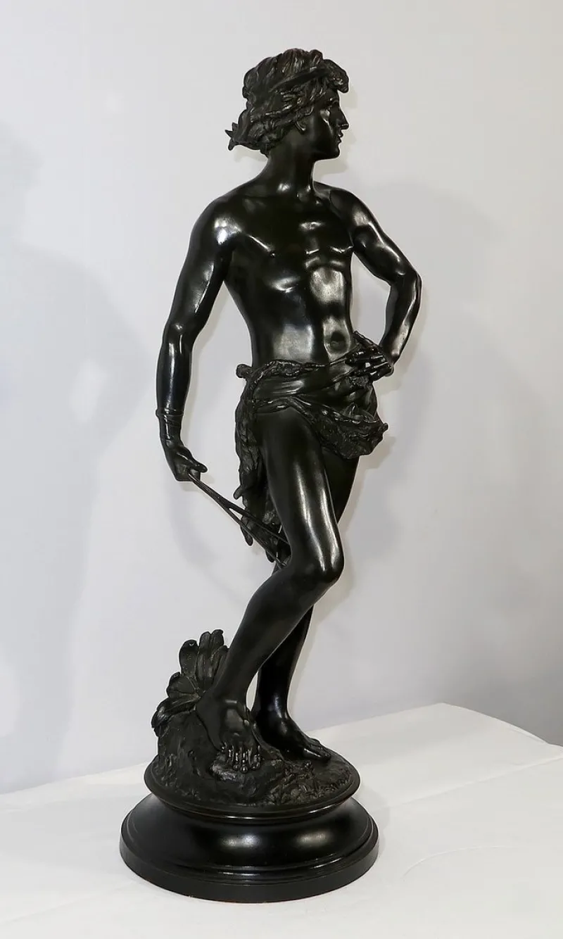 Online Pamono A. Gaudez, David, Late 19th Century, Bronze