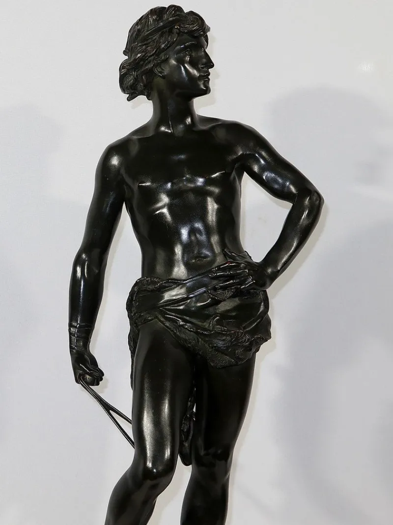 Online Pamono A. Gaudez, David, Late 19th Century, Bronze