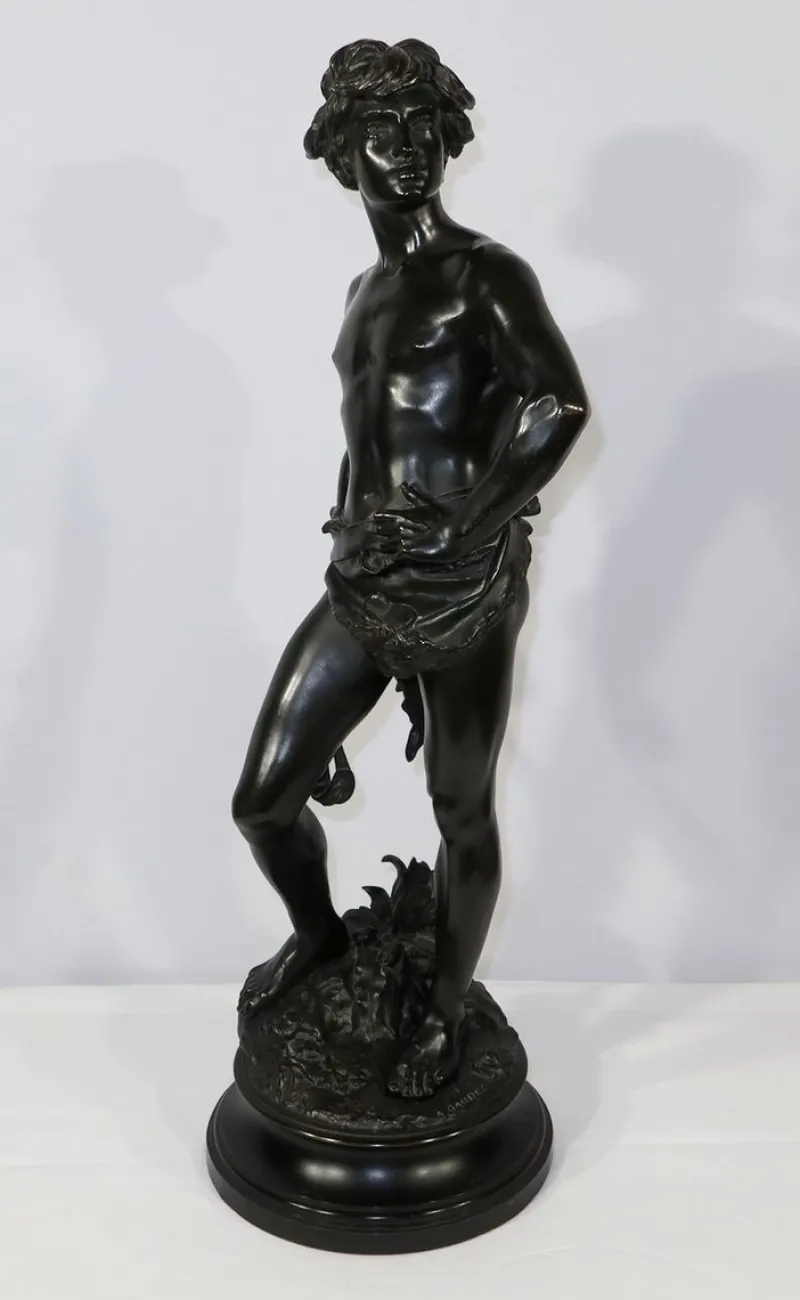 Online Pamono A. Gaudez, David, Late 19th Century, Bronze