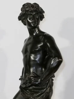 Online Pamono A. Gaudez, David, Late 19th Century, Bronze