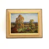 Sale Pamono A. Madssen, Impressionist Style Landscape, 1925, Oil on Canvas