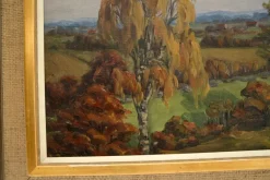 Sale Pamono A. Madssen, Impressionist Style Landscape, 1925, Oil on Canvas