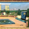 Pamono A Scottroy, View of Paris, Les Invalides and Sacre Coeur, Art Deco Garden, 1931, Oil on Canvas> Art Deco|Painting