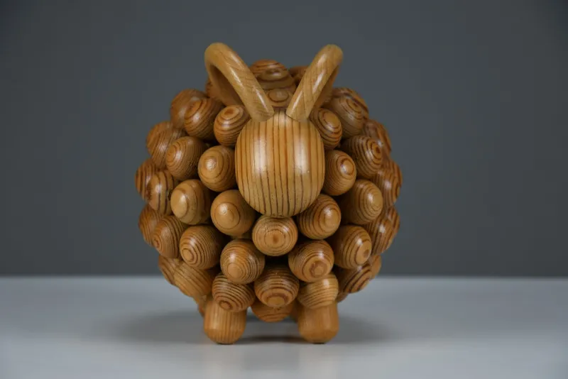 Clearance Pamono Aarikka Kaija, Passi Aries Sculpture, 1973, Wood