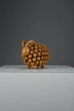 Clearance Pamono Aarikka Kaija, Passi Aries Sculpture, 1973, Wood