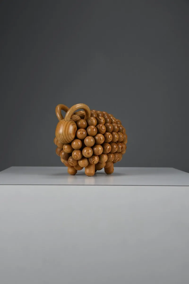 Clearance Pamono Aarikka Kaija, Passi Aries Sculpture, 1973, Wood