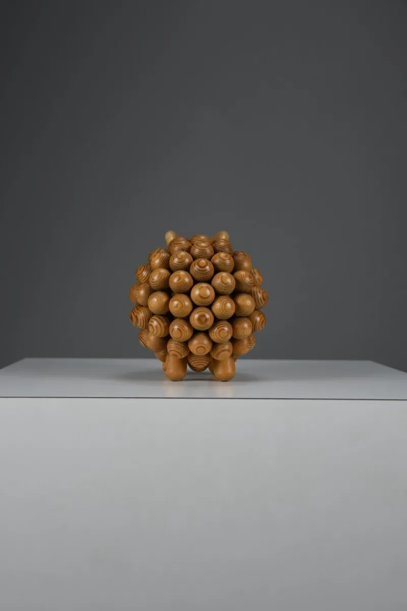 Clearance Pamono Aarikka Kaija, Passi Aries Sculpture, 1973, Wood