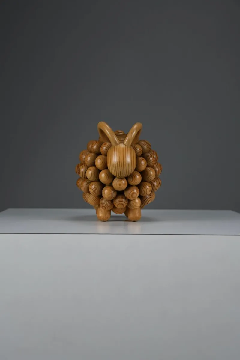 Clearance Pamono Aarikka Kaija, Passi Aries Sculpture, 1973, Wood