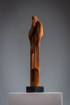 Hot Pamono Abstract Art Deco Figure, 1920s, Wood