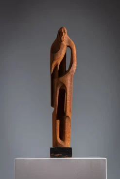 Hot Pamono Abstract Art Deco Figure, 1920s, Wood