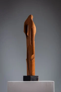 Hot Pamono Abstract Art Deco Figure, 1920s, Wood