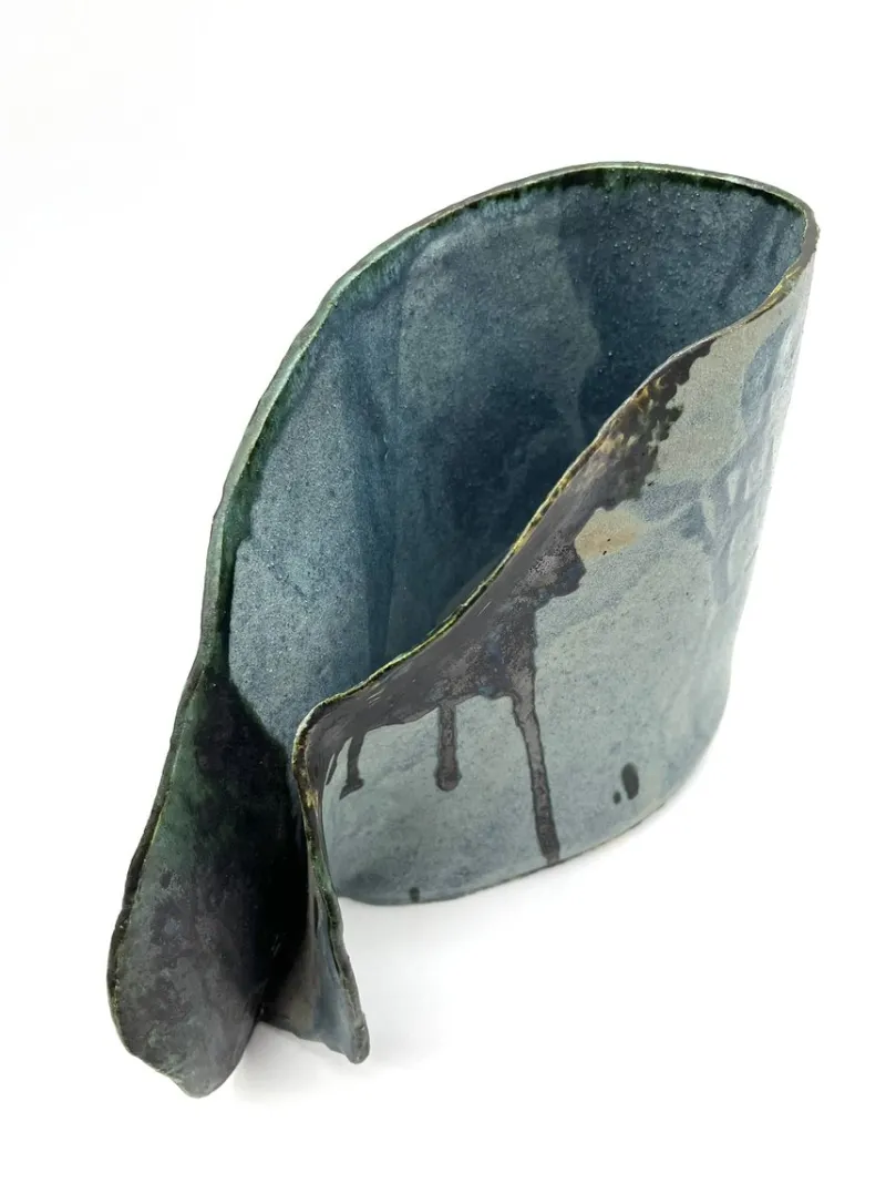 Pamono Abstract Ceramic Vase from G.W. Deutschland, Germany, 1980s> Vases