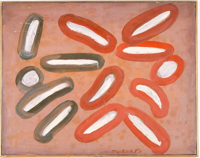 Pamono Abstract Composition - 1960s - Giulio Turcato - Painting - Contemporary 1960> Minimalist