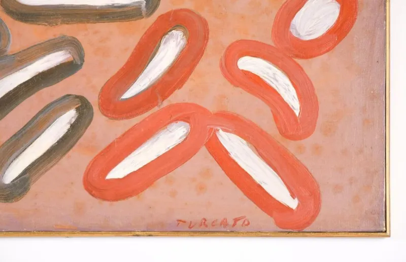 Pamono Abstract Composition - 1960s - Giulio Turcato - Painting - Contemporary 1960> Minimalist