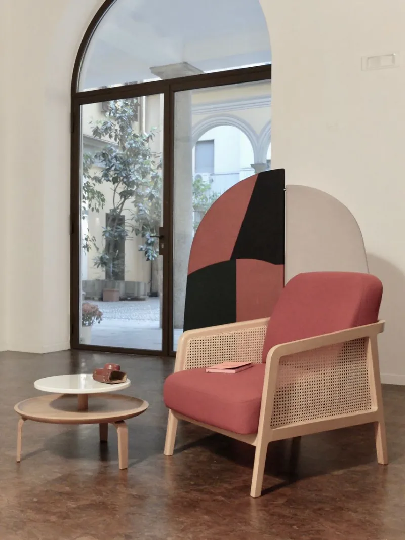 Pamono Abstract Kazimir Screen Type B in Green, Red, White, & Black by Julia Dodza for Colé> Room Dividers & Screens