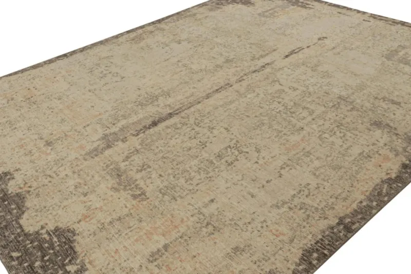 Pamono Abstract Rug in Beige and Gray from R&K Principal Jahanshah Nazmiyal> Carpets & Textiles|Carpets & Textiles