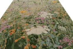 Best Pamono Abstract Rug in Green from R&K Principal Jahanshah Nazmiyal