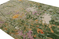 Best Pamono Abstract Rug in Green from R&K Principal Jahanshah Nazmiyal