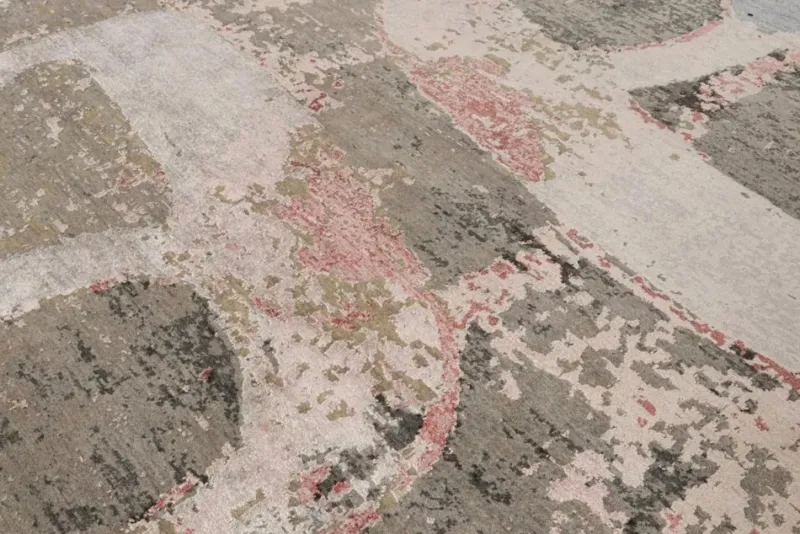 Pamono Abstract Rug in Polychromatic Patterns from R&K Principal Jahanshah Nazmiyal