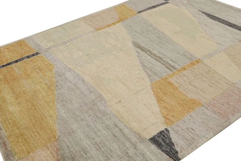 Sale Pamono Abstract Rug with Geometric Patterns from R&K Principal Jahanshah Nazmiyal