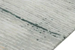 Pamono Abstract Rug with Gray and Blue Geometric Patterns from R&K Principal Jahanshah Nazmiyal><noscript><img width=