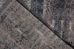 Hot Pamono Abstract Rug with Subdued Pink Floral Patterns from R&K Principal Jahanshah Nazmiyal