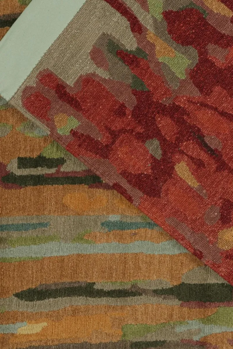 Pamono Abstract Runner in Polychromatic Tones from R&K Principal Jahanshah Nazmiyal> Carpets & Textiles|Carpets & Textiles