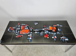 Online Pamono Abstract Tile Coffee Table by Belgian Artist Adri, 1970s
