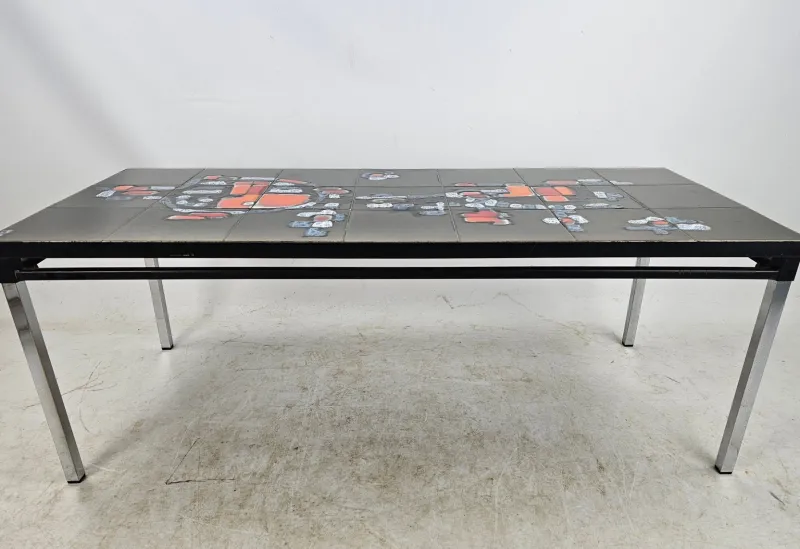 Online Pamono Abstract Tile Coffee Table by Belgian Artist Adri, 1970s